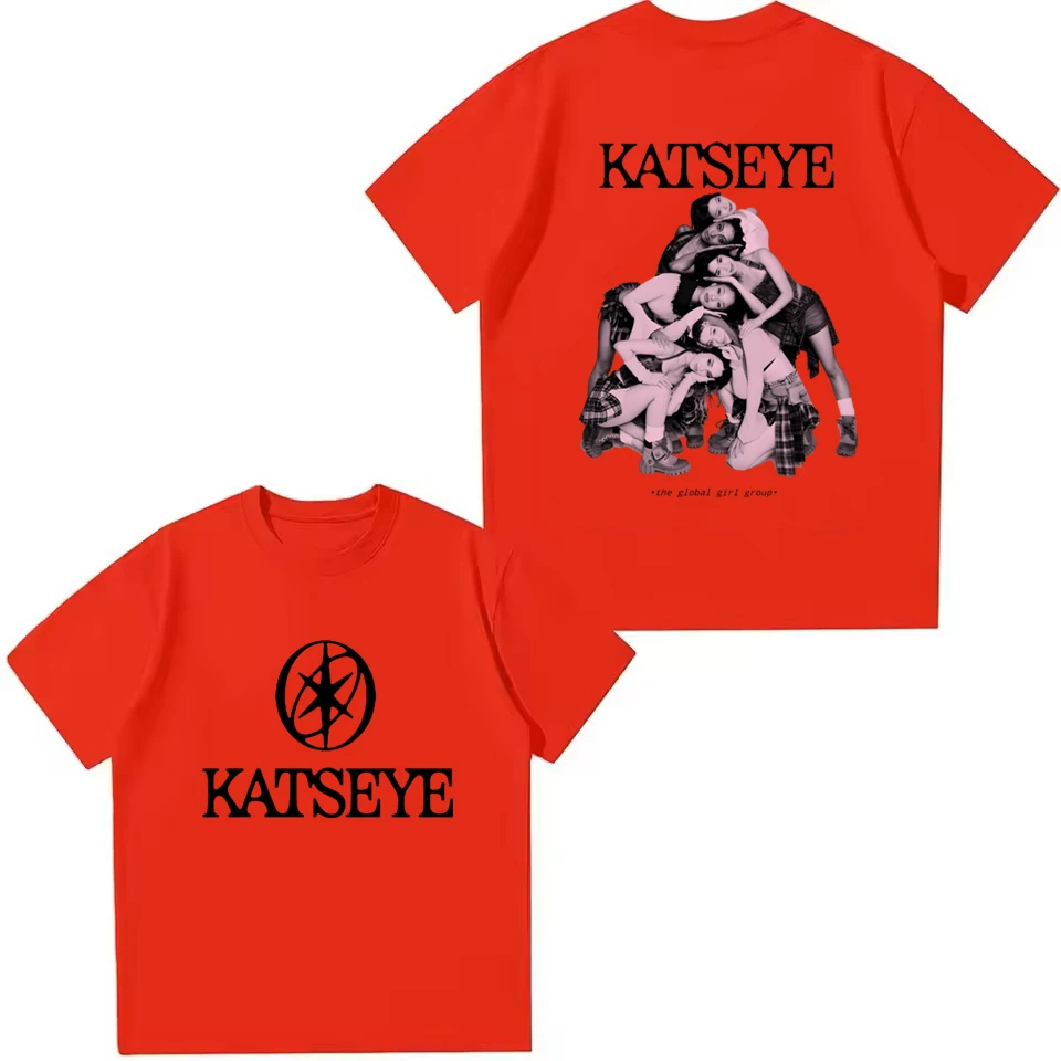 Kids T Shirt Girl Group Katseye Print Fashion Girls T Shirt Summer Casual Short Sleeve Tee Boys Clothes Children O-Neck Tee Tops view 4