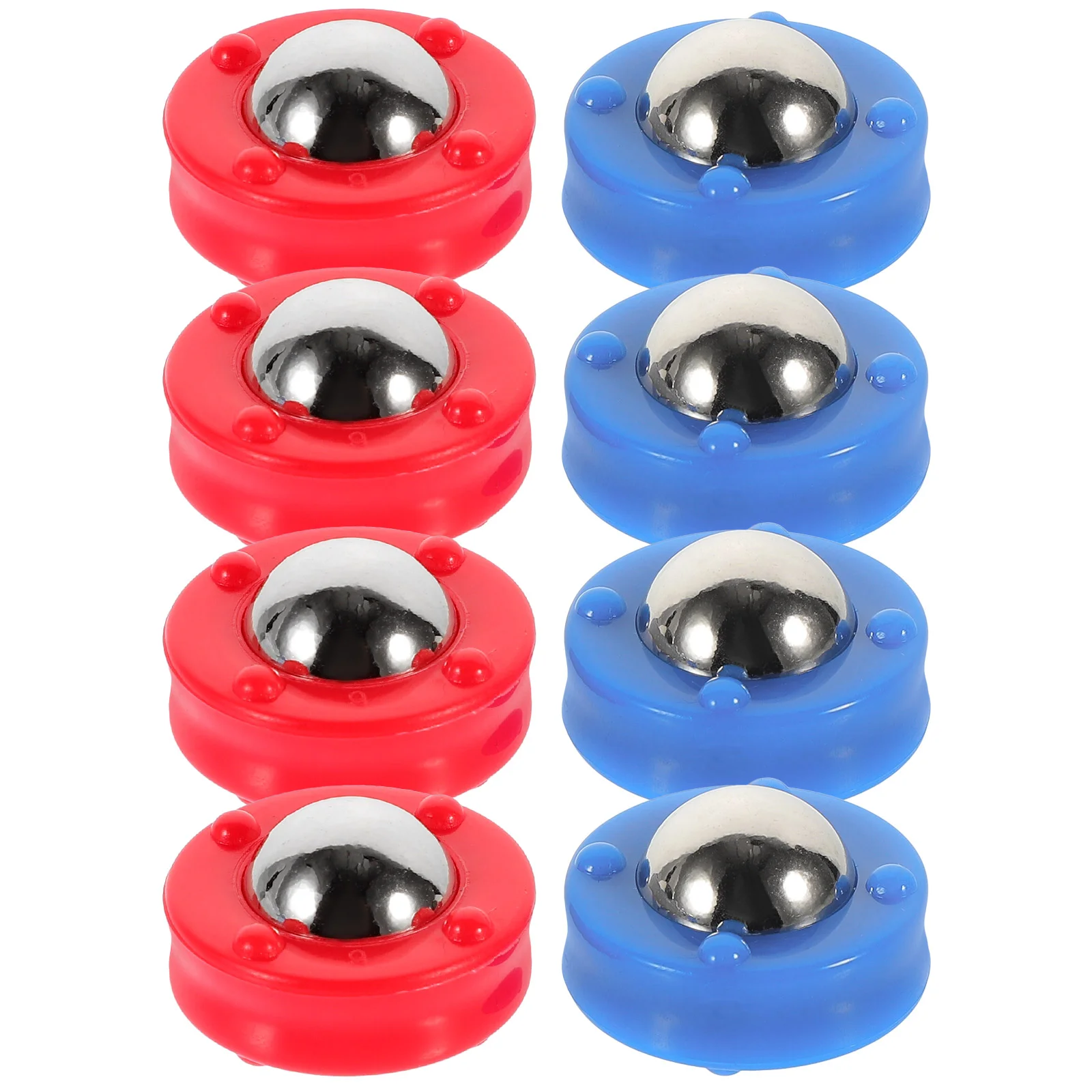 

8 Pcs Tabletop Shuffleboard Football Rolling Beads Equipment Balls Checkerboard Sliding Steel Game Child