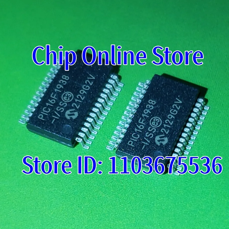 2~100pcs  PIC16F1938-I/SS  PIC16F1938T-I/SS  PIC16F1938  SSOP28  New Original  8 Bit Microcontroller MCU