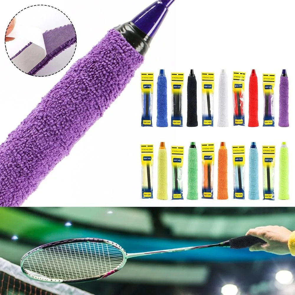 Multi-color Badminton Racket Overgrips Towel Shock Absorption Racquet Towel Sweatband Tennis Paddle Fishing Rod Over Grips