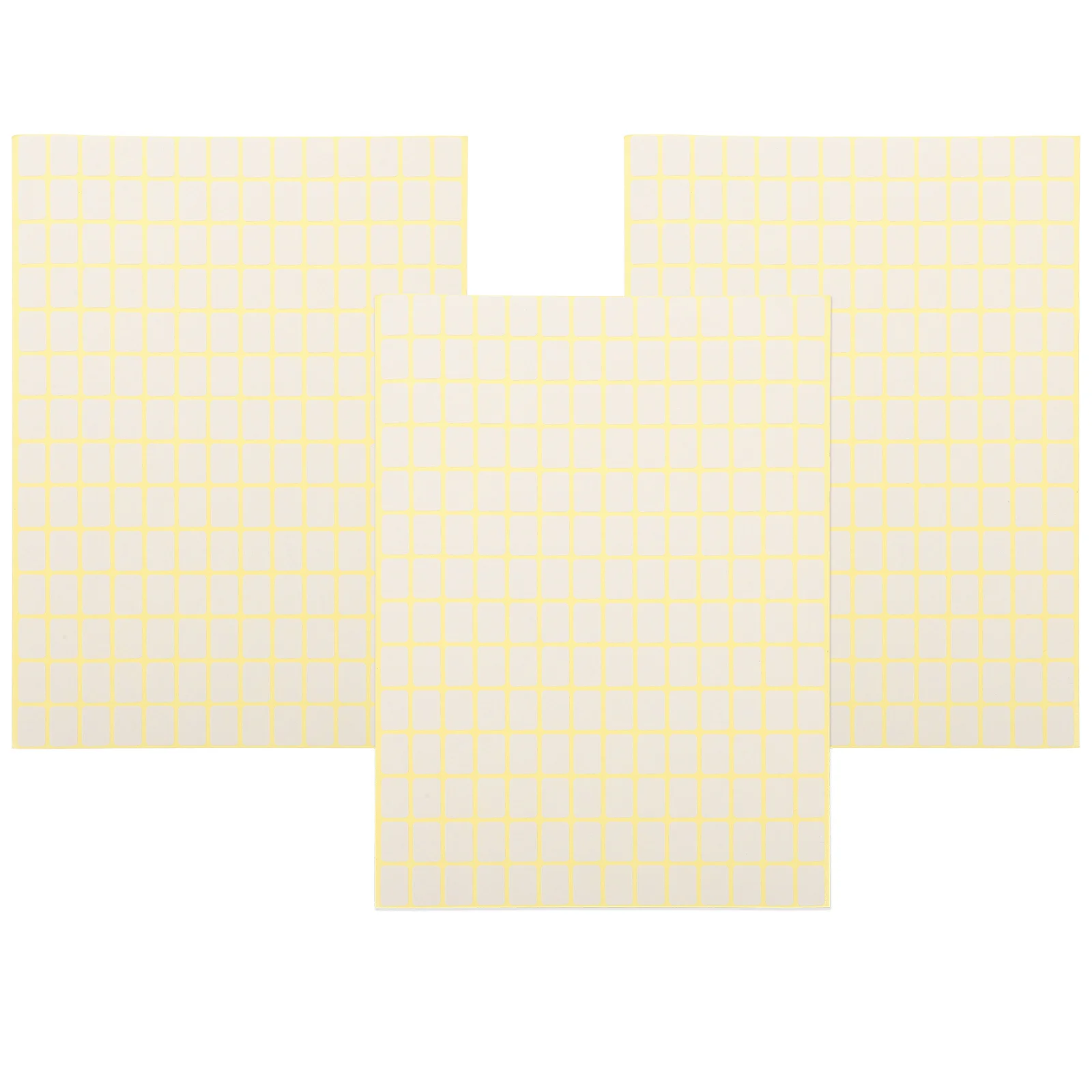 

3pcs Blank Self-Adhesive Label Stickers Smooth Thick Portable Classified Tags For Bottle Office Home Organization Writable