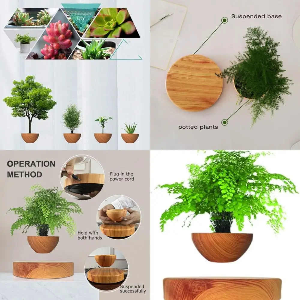 

Magnetic Levitation Plant Pots - Hanging Indoor Planters for Modern Decor