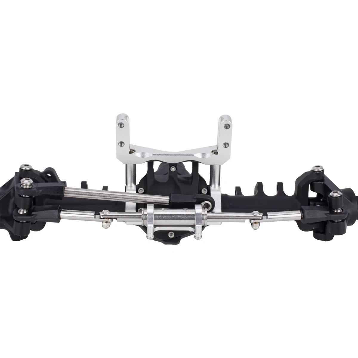 Servo Metal Mount with Scale Hydraulic Steering Kit for 1/10 RC Crawler Car FIMONDA ROCKJOCK SCX10 II Straight Axle