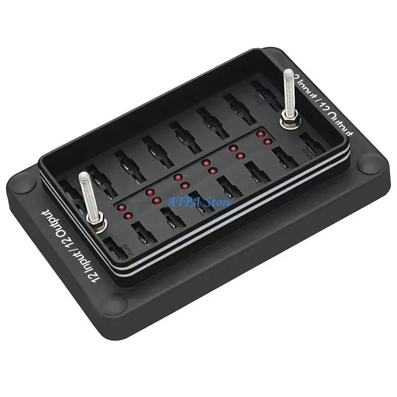 

U13C Blade Box Block Holder Terminal with LED Light for Car RV Marine