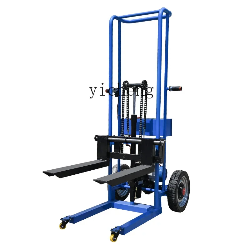 TQH All-Electric Lifting Hydraulic Loading and Unloading Truck Portable Small Pull Logistics Stacking Forklift