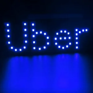 Lâmpada indicadora do pára-brisas do carro, luz do pára-brisa, luz do sinal do brilho, luzes da decoração, ajuste para Uber Cab, 12V 10 principais vendas assessorios uber - №2
