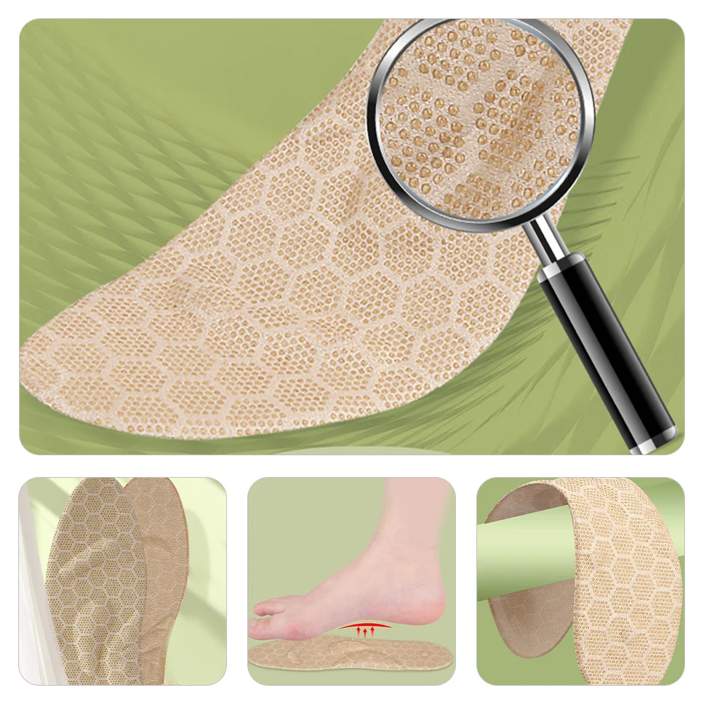 

1 Pair Cuttable Insoles Sports Shoe Inserts Breathable Massage Particles Arch Support Non-Slip Sweat Absorption Foot Care Tool