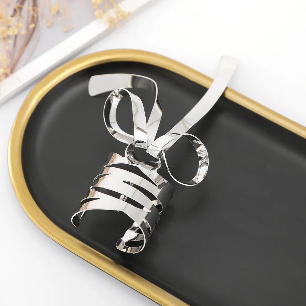 Women Alloy Hairpin Hair Crab Ladies Ponytail Holder Hair Clips Hair Claw Sliver Bow Styling Tools Fashion Hair Accessories