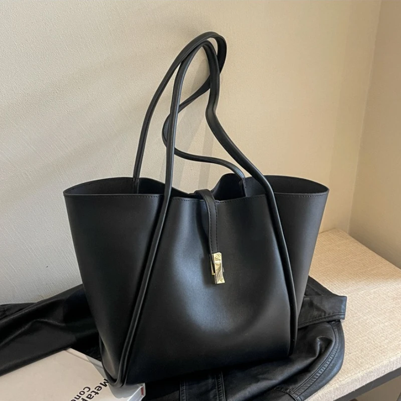 Bolsos grandes de hombro de diseñador de marca para mujer, conjunto de bolso de compras de gran capacidad 2 en 1 de cuero PU suave, bolsos de diseñador de lujo 2025