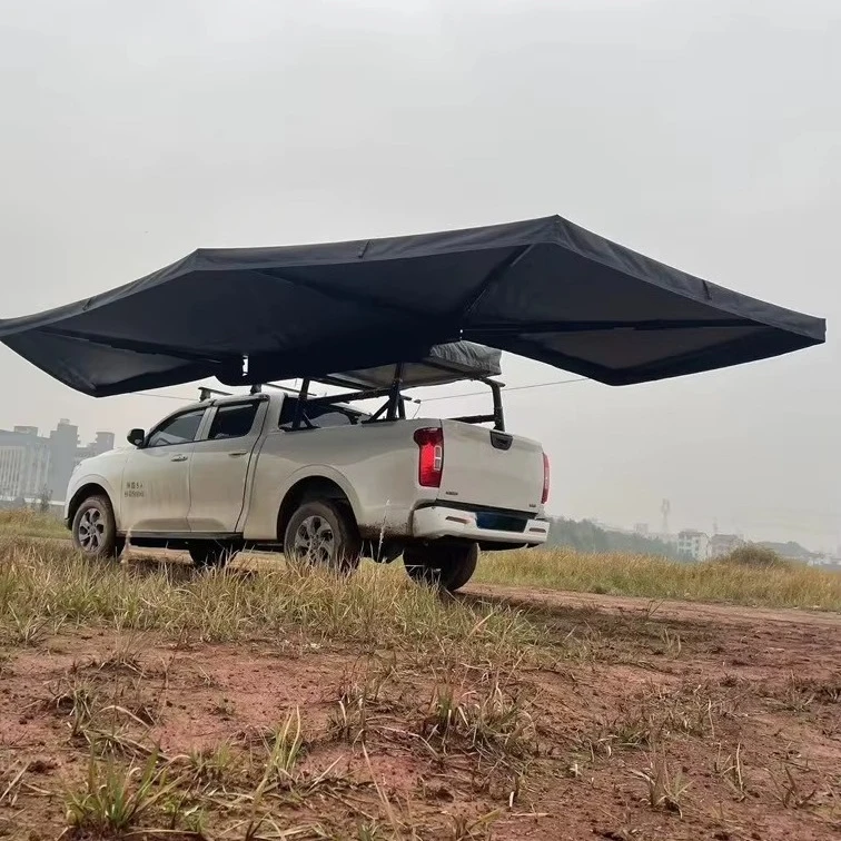 2025 Vehicle Side 360 Degrees 4X4 Free Standing Legless 600D Oxford 270 Degree Extended Car Awning Plus