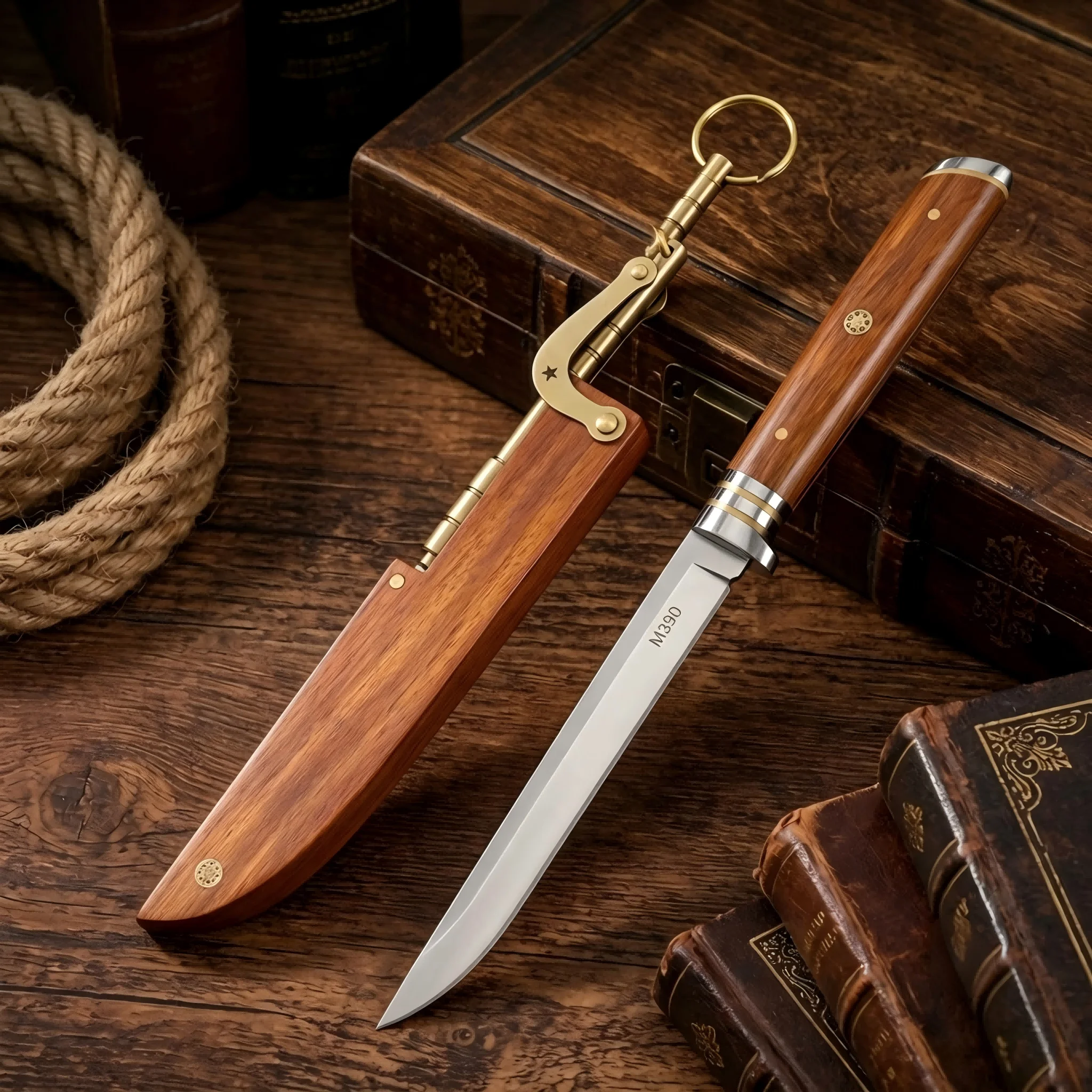 M390 Kitchen knife Fixed blade with wooden handle kitchen accessories Multifunctional Cutting Meat Vegetables and Boning knife - view 5