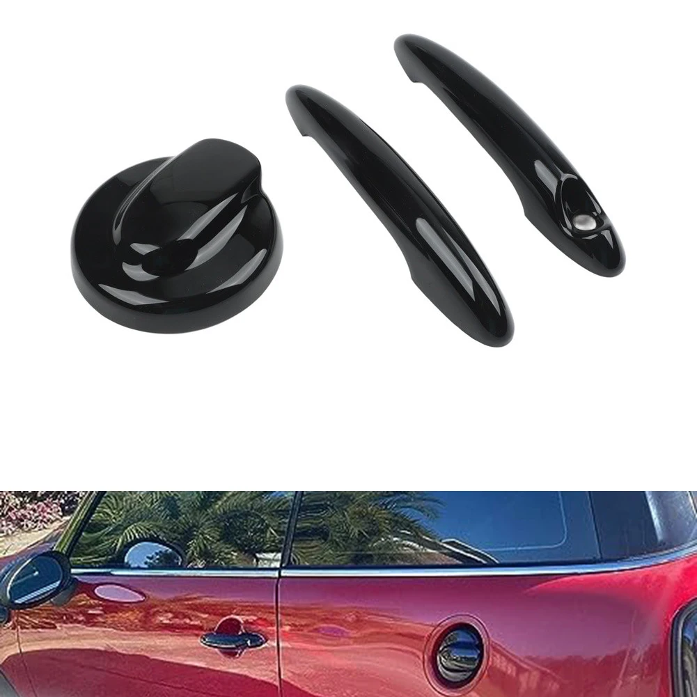 Car Maintenance Vehicle Enhancement Gloss Black for mini Accessories Scratch Shield ABS Plastic Material Gloss Black Finish