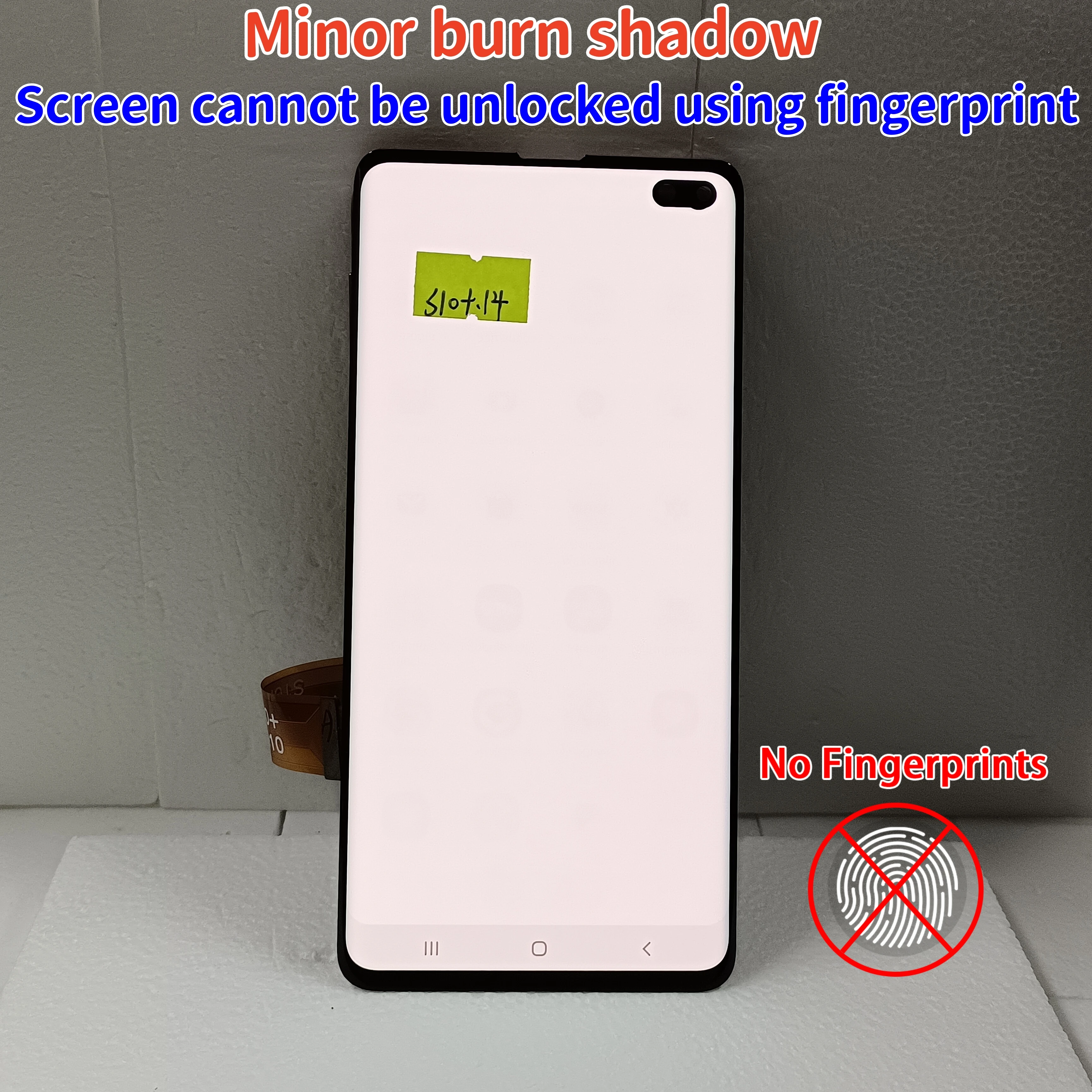 6.4\'\'Super AMOLED With Defects Dot Burn LCD For Samsung Galaxy S10 Plus S10+ SM-G975F/DS G975 LCD Display Touch Screen Digitizer