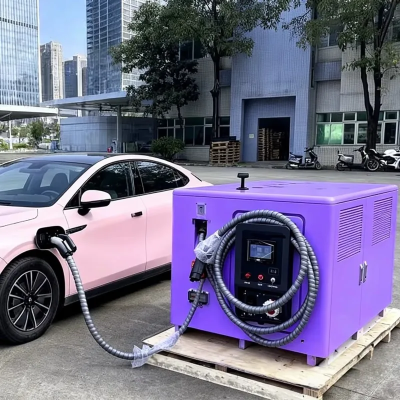 60KW 100KW Mobile Battery EV Charger Emergency EV Charger with Built in Energy Storage Battery Portable DC Fast Charging Station