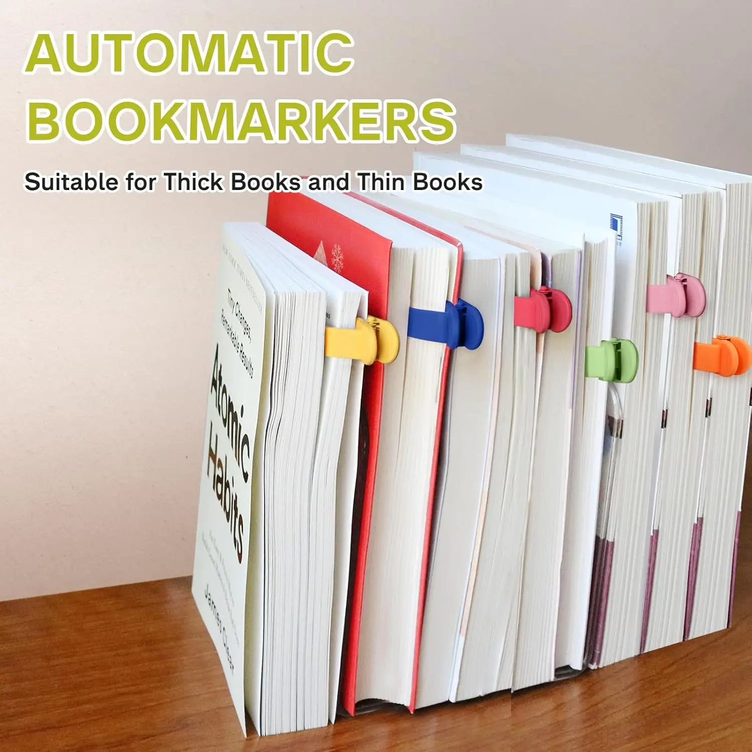 3pcs Silicone Automatic Bookmark, Unique Bookmark Page Keeper, BookPage Holder Markers Clip Book Marks Reading Accessories Gifts