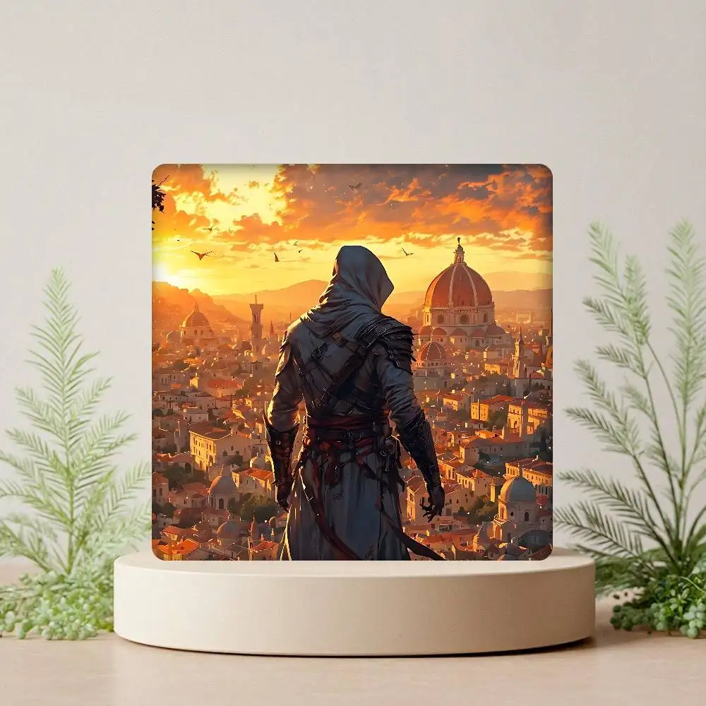 لعبة قاتل S Creed صورة شخصية مغناطيس الثلاجة مربع هدايا الزفاف الحرفية الديكور المغناطيسي #6