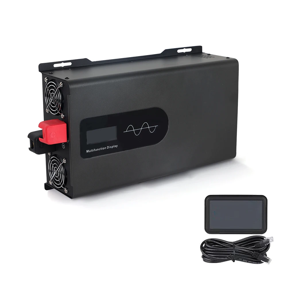 Pure Sine Wave Power Inverter 5000W-12000W for Car Home Outdoor Intelligent Digital Display DC12V to 220V Transformer