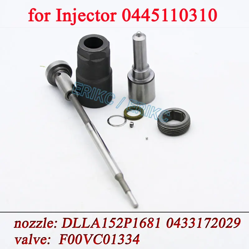 0445110310 Repair Kit Fuel Injector Nozzle DLLA152P1681 0433172029 Diesel Valve F00VC01334 For MAHINDRA 0305BM0071N 0445 110 310