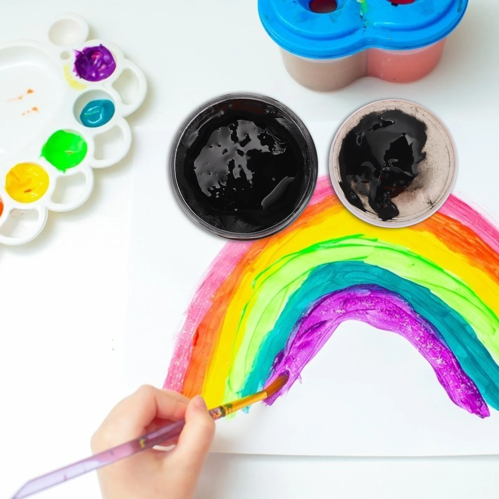 1 Uds. Tinta de impresión a base de agua, pigmento de botella de 300Ml para pintura DIY, arte para frotar, artesanía, suministros de acuarela para principiantes