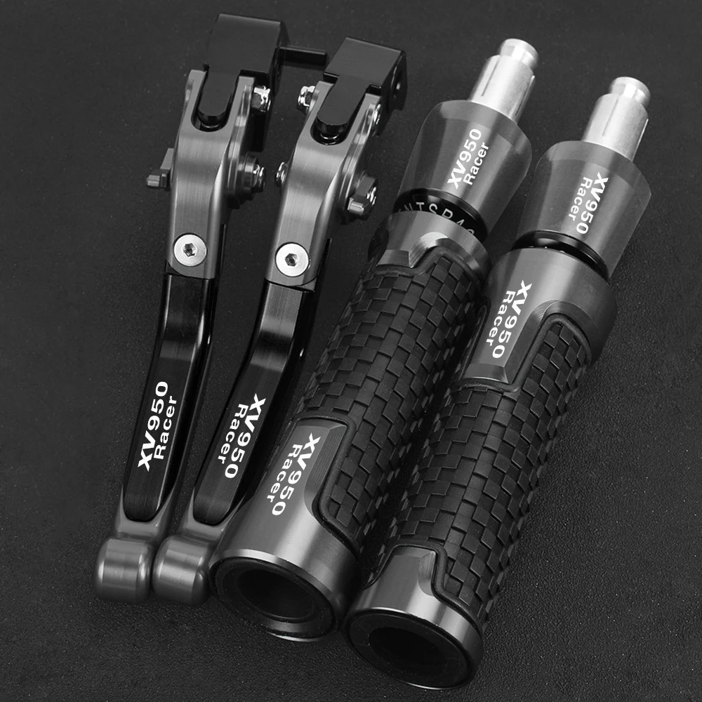 Motorcycle Adjustable Brake Clutch Levers 7/8''22mm Handle Handlebar grips ends For yamaha XV950RACER XV950 RACER 2016 2017 2018