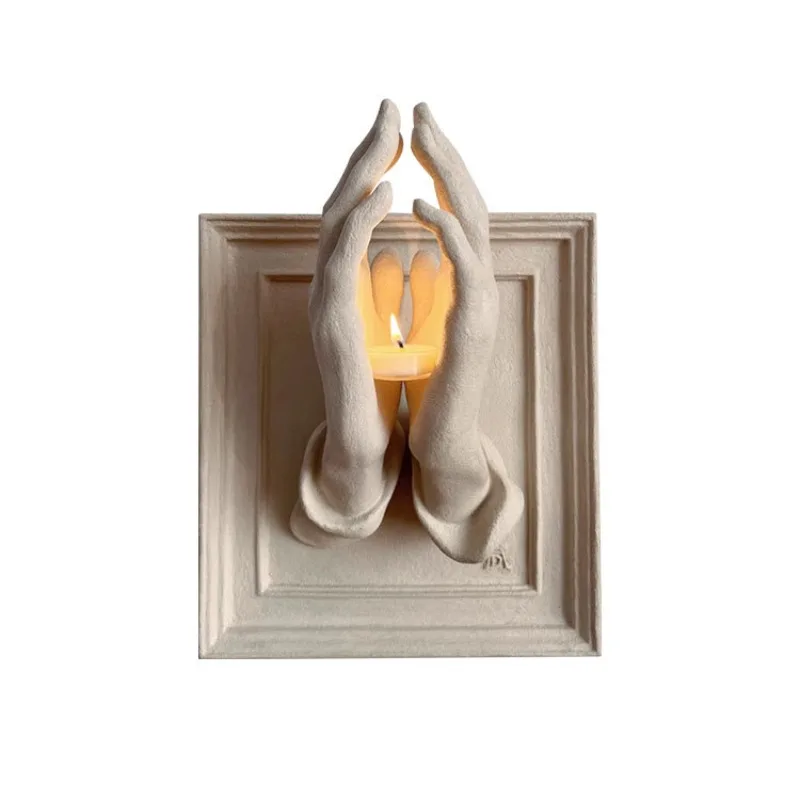 

Handicraft art aromatherapy candlestick living room entrance background wall wall decoration three-dimensional ornament