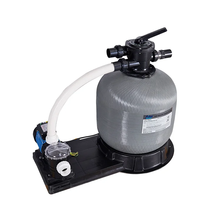 

Fiberglass Swimming Pool Filtration Combo System Pool Sand Filter With Pump