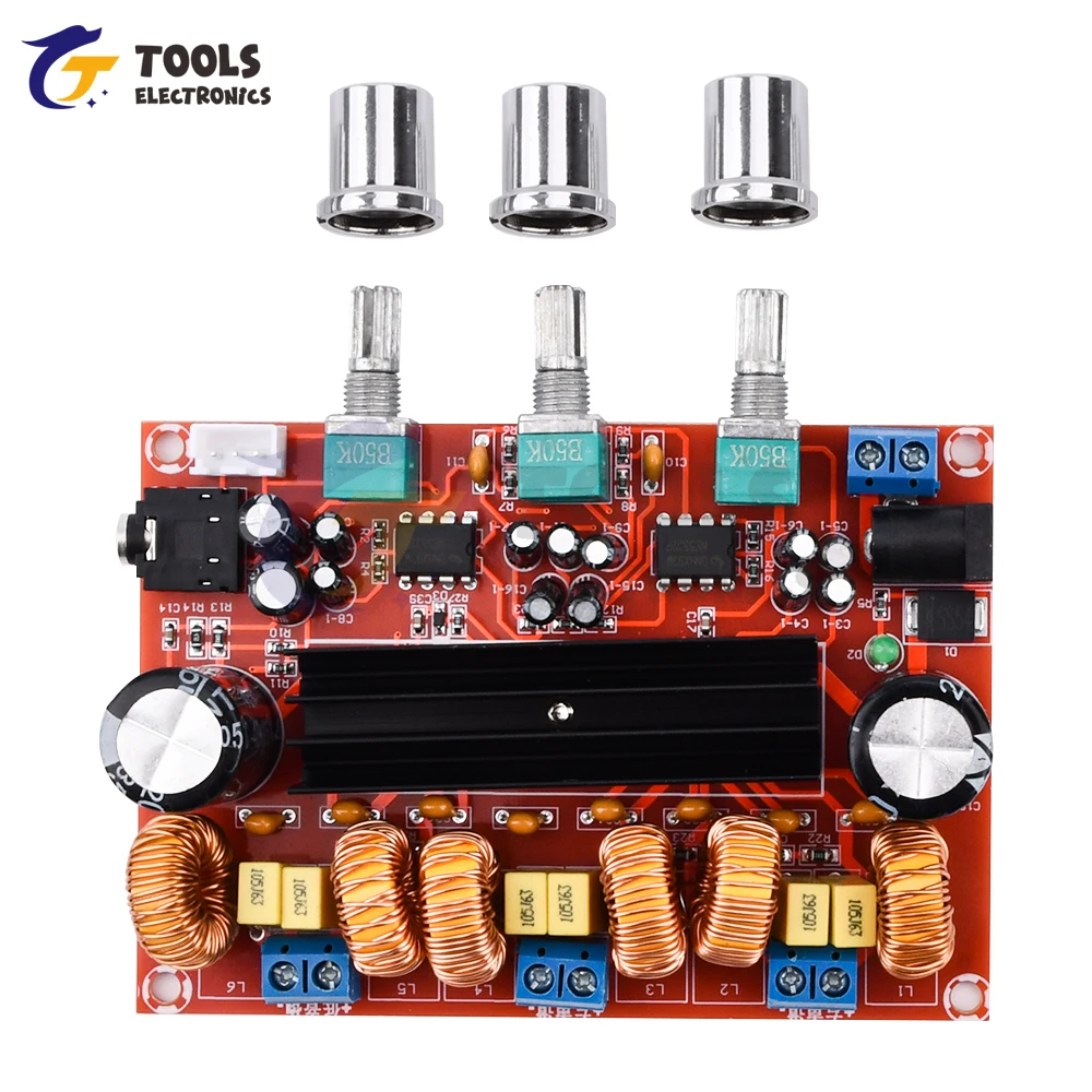 

XH-M139 2.1 Channel Digital Power Amplifier Board TPA3116D2 2x50W+100W High Performance Audio Amp for Car Home Use