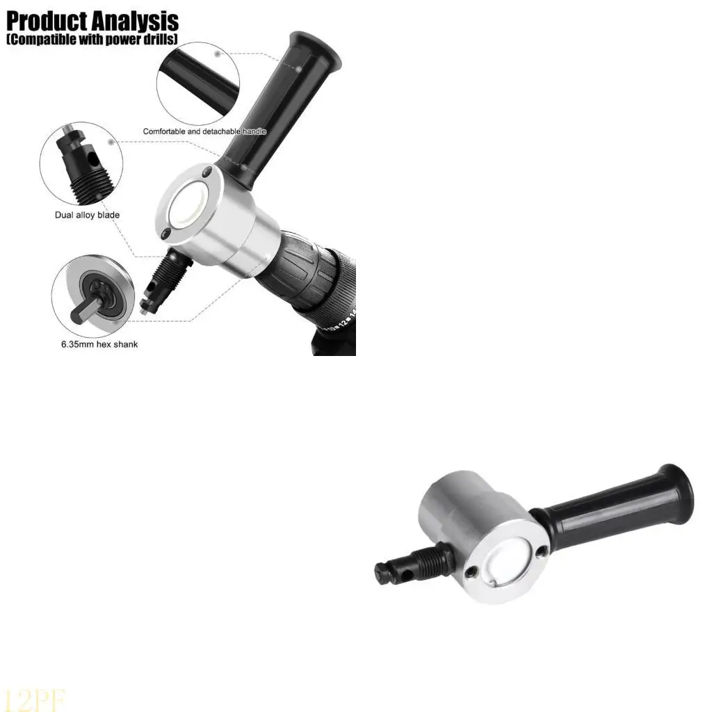 

12PF Double Head Metal Sheet Cutter Heavy Duty Electric Shear Tool For Thin Metal Pla