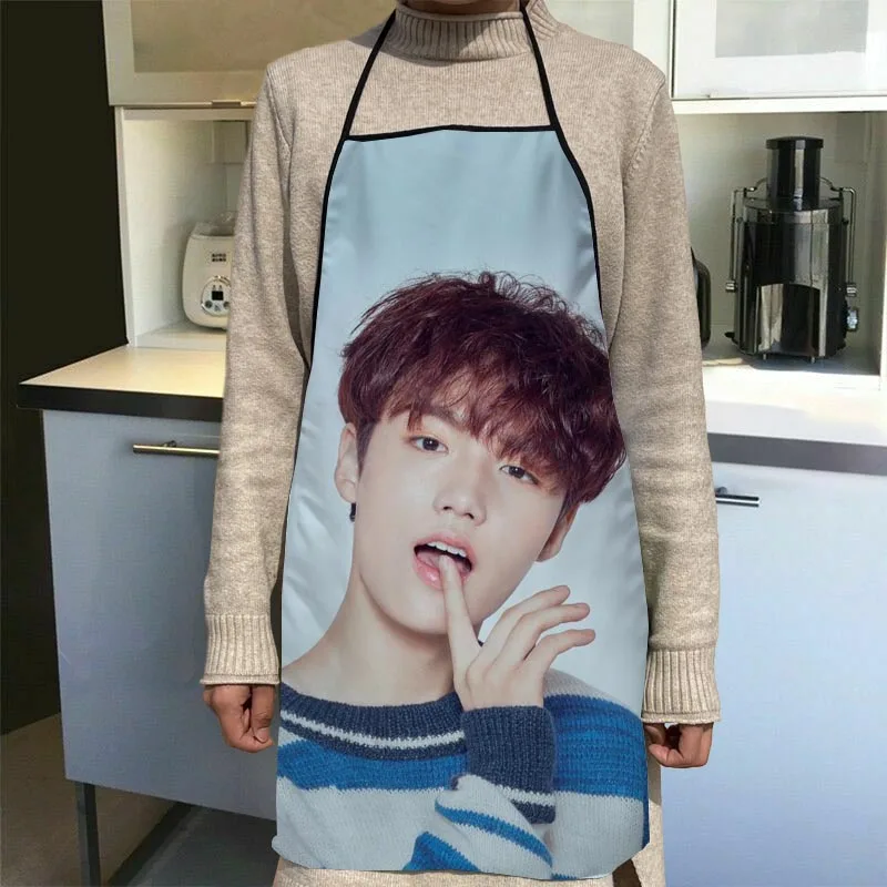 Custom TREASURE Apron Cartoon Dinner Party Cooking Apron Baking Accessories For Men Women Waterproof Oil-Proof Fabric 0104