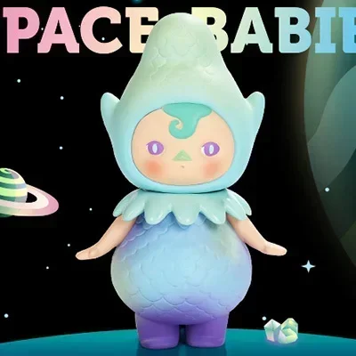 

POP MART Pucky Space Series Blind Box Cute Anime Figure Surprise Mystery Toy Desktop Ornament Random Model Gift