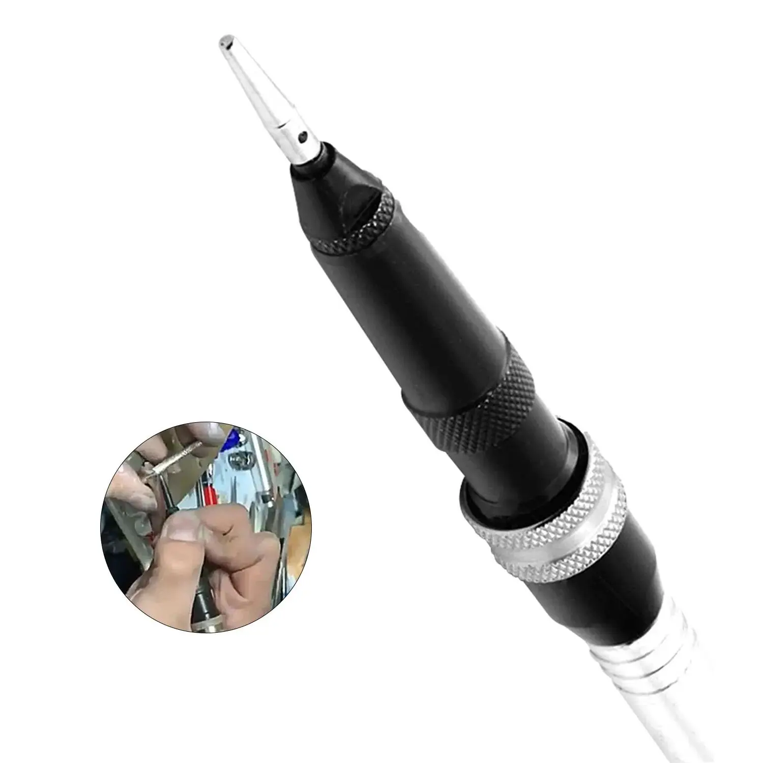 Foredom #15 Hammer Handpiece - Professional Flex Shaft Tool for Jewelry Stone Setting, Texturing & Metal Engraving