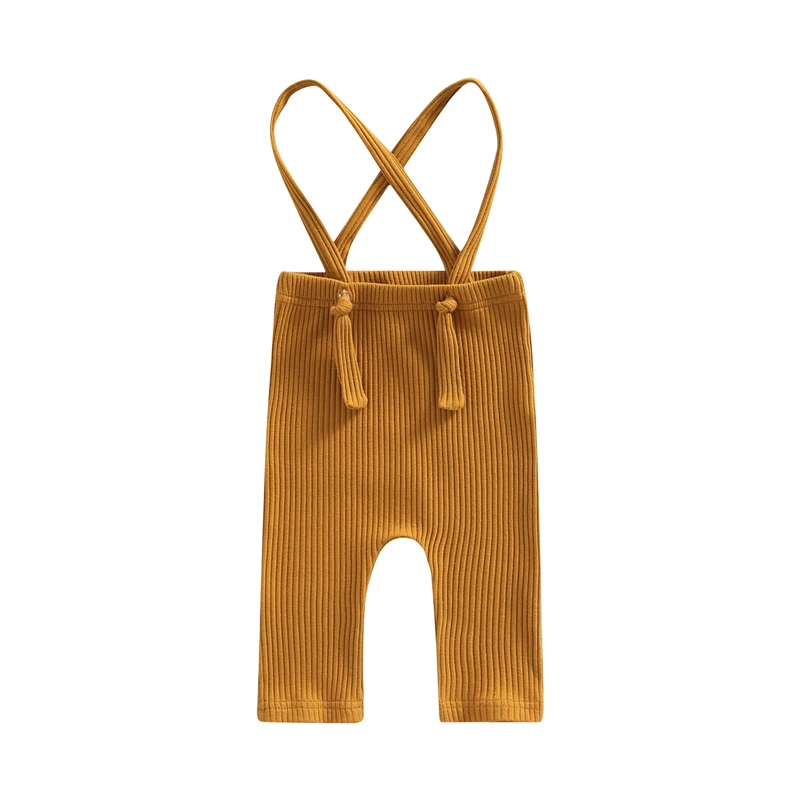 Newborn Baby Suspender Trousers Casual Party Street Solid Color Spring Fall Summer Boys Girls Pants Infant Toddler Overalls