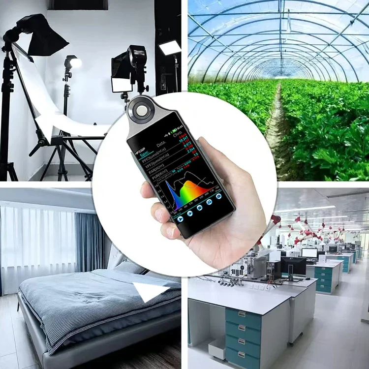 

Portable Spectrometer HP330 Light Meter 380-780nm with CCT CRI Lux Measurement