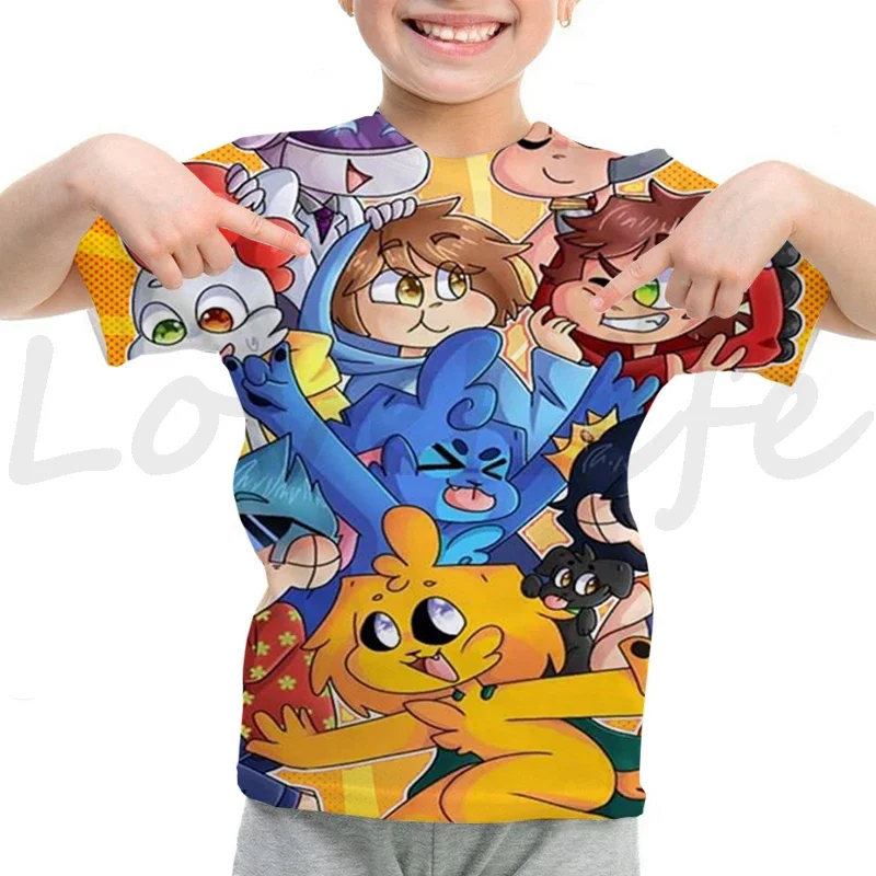 Kids Mikecrack 3D T Shirt for Boys Girls Cartoon T-shirt Teens Summer Short Sleeve Anime Compadretes Tee Tops Children Clothes