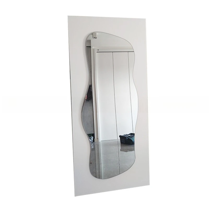 

Luminous full body mirror with light slimming floor lamp shaped entrance background light wave mirror