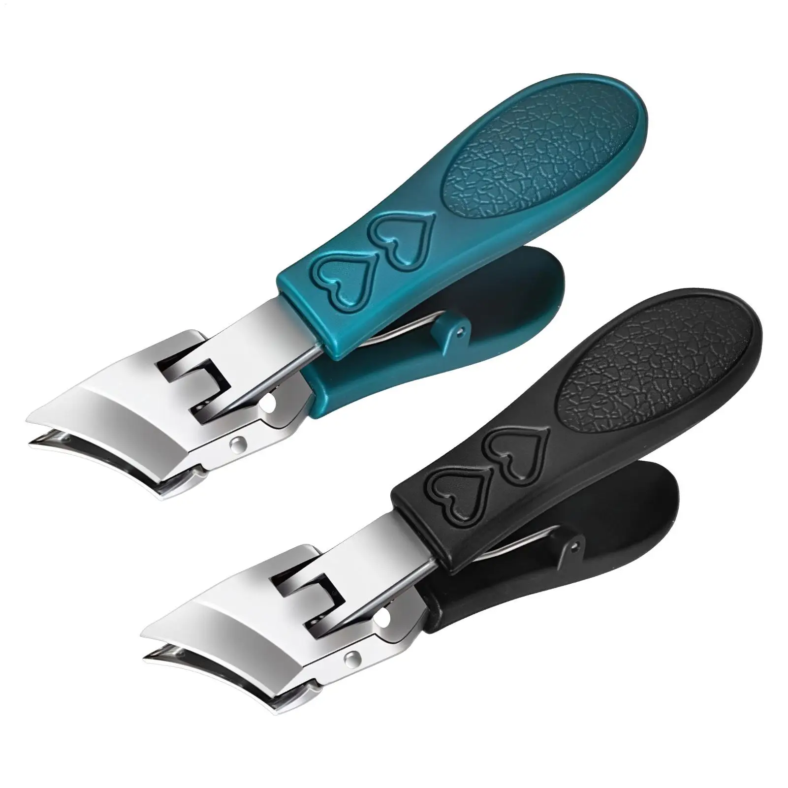 Fingernail Clipper Angled Manicure Pedicure Tools Thick Nail Trimmer Toenail Cutter for Women Men Adults Family Home Office
