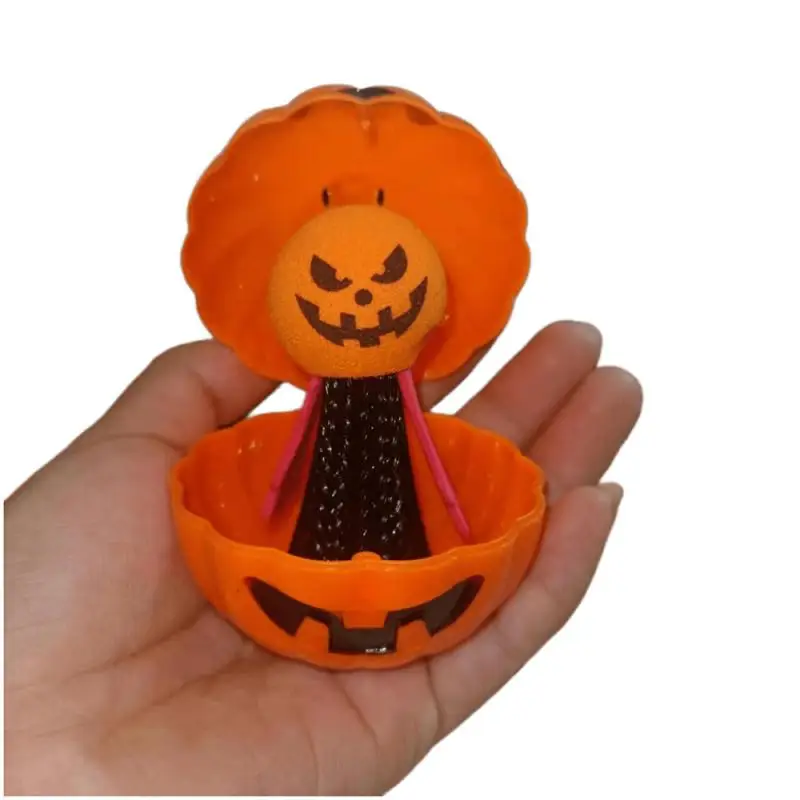 1-10Pcs Halloween Pumpkin Candy Box Party Prank Toy Tricky Storage Box Containers Snacks Twisted Egg Trick or Treat Kids Gift