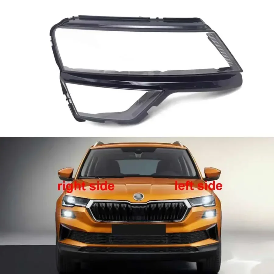 

For Skoda Karoq 2018 2019 2020 2021 2022 Car Accessories Headlight Lamp Shade Headlamp Lampshade Cover Lens Plexiglass