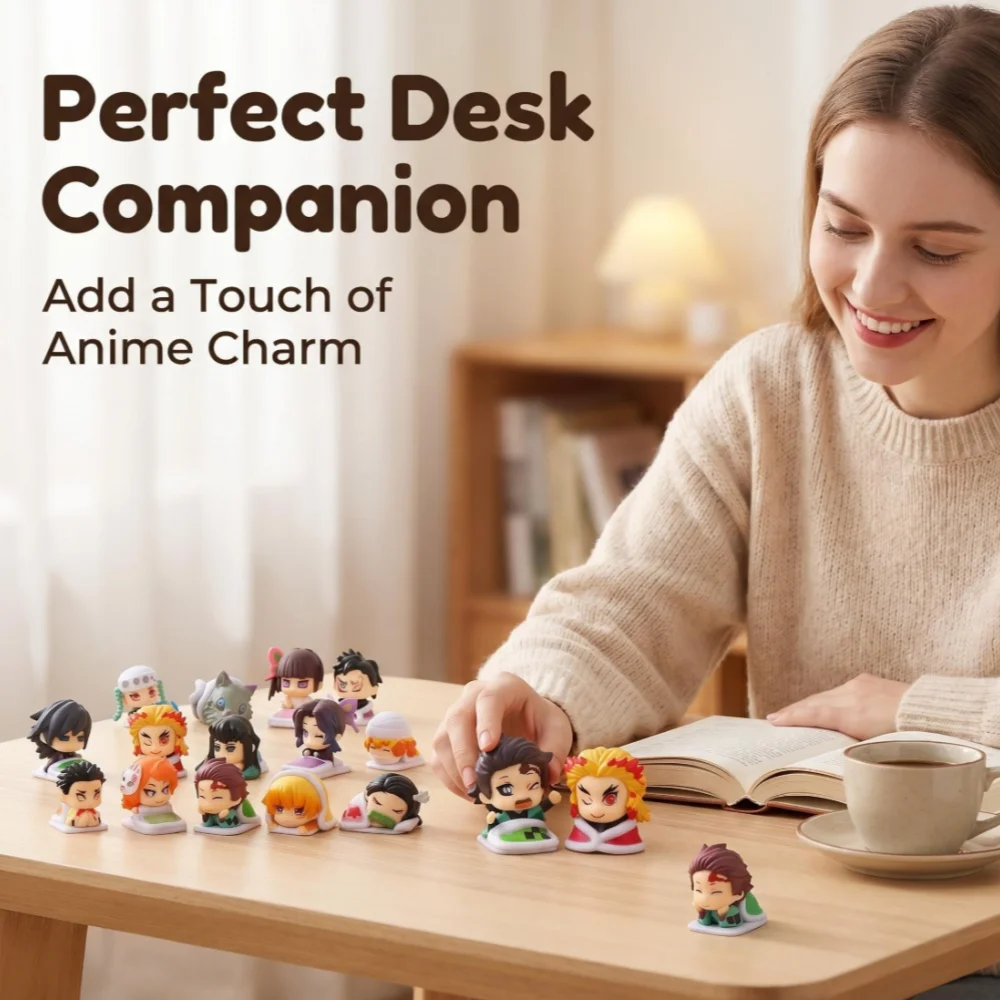 

"Demon Slayer" chibi model small figurine, creative car and desktop decoration. A gift for toy collection enthusiasts.