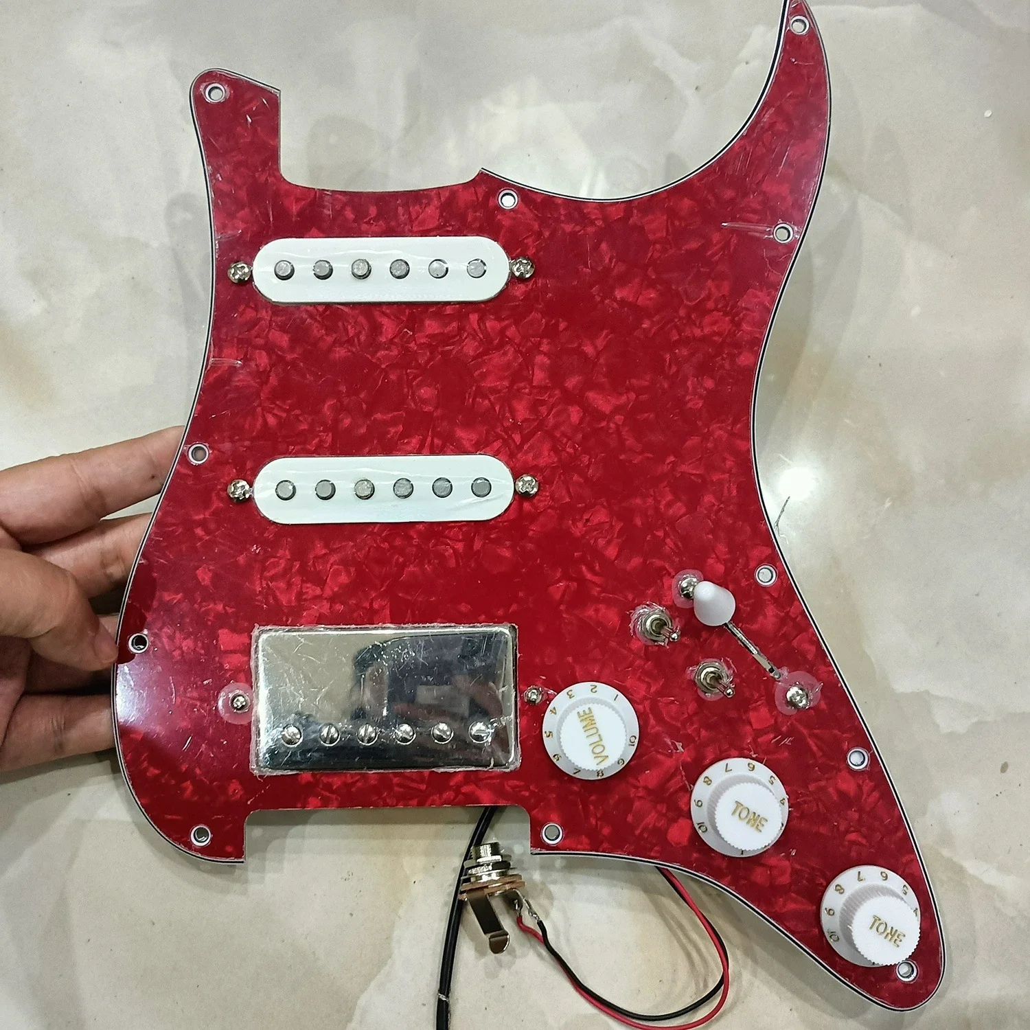 HSS Prewired Loaded ST Pickguard Set Multi Switch Chrome Alnico 5 Pickup Guitar Accessories