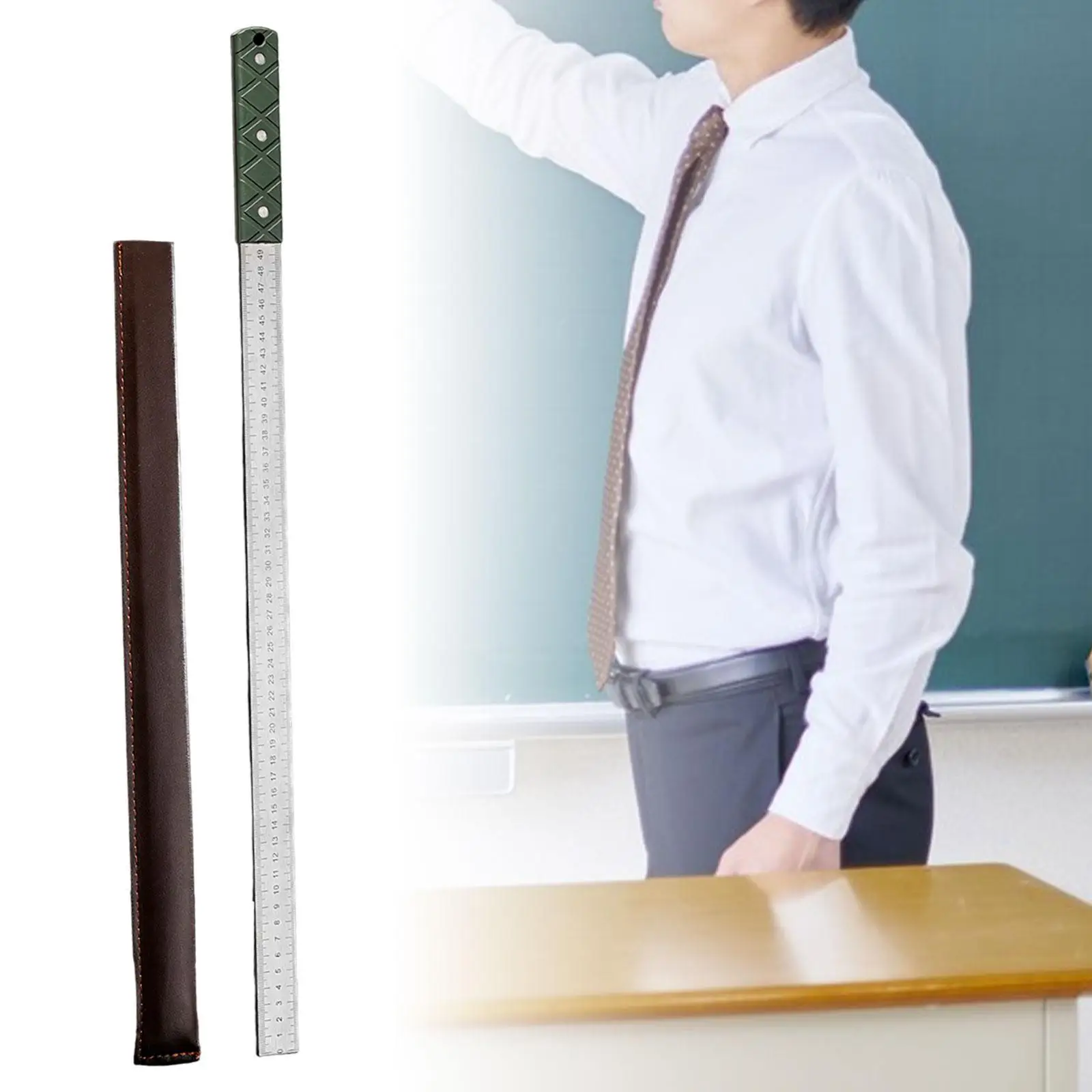 

high hardness Stainless Steel Ruler Measuring Ruler 24.8inch Long Ruler Measuring Tool for Home