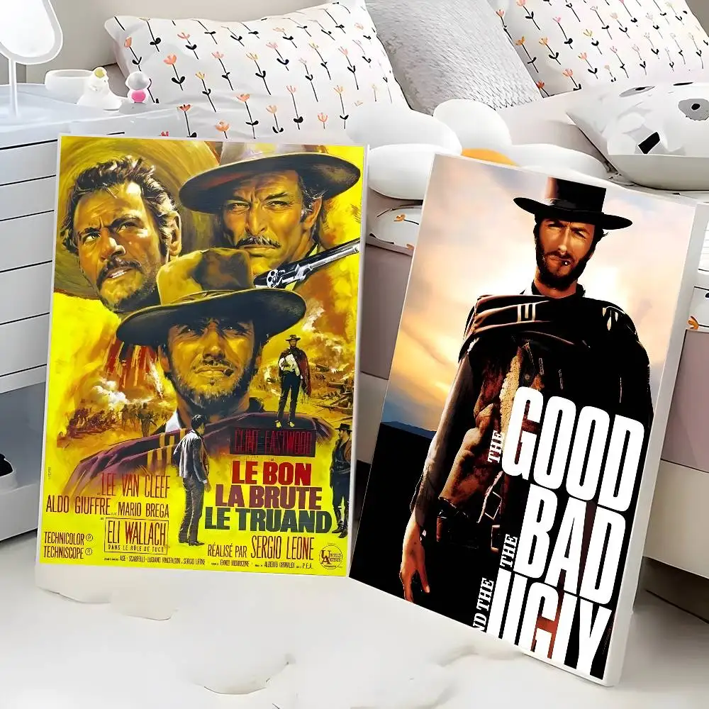 ملصق عتيق The Good The Bad and The Ugly Hero عالي الدقة لديكور المنزل جدار لاصق مقاوم للماء لغرفة المعيشة المنزلية وديكور جمالي