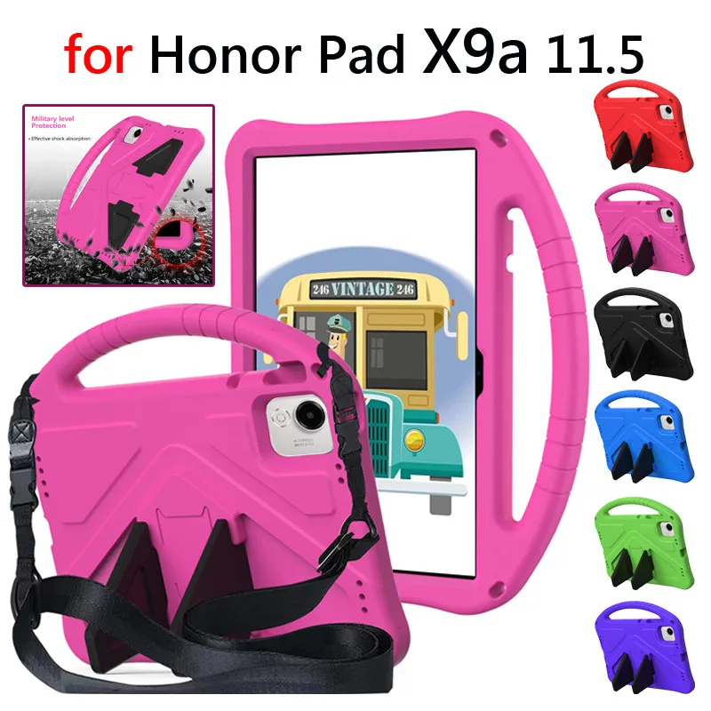 

Для Honor Pad X9a ELN2-W09 11,5 дюймов 2025 Pad X9 Pro X8A 11 дюймов 2024 Защитный чехол Eva с ремешком противоударная подставка для планшета