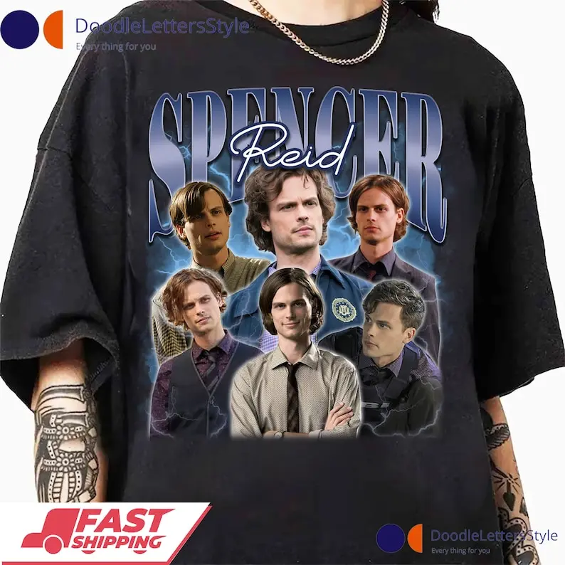 

SPENCER REID Matthew Gray Gubler Spencer Reid T-Shirt Merch Shirt