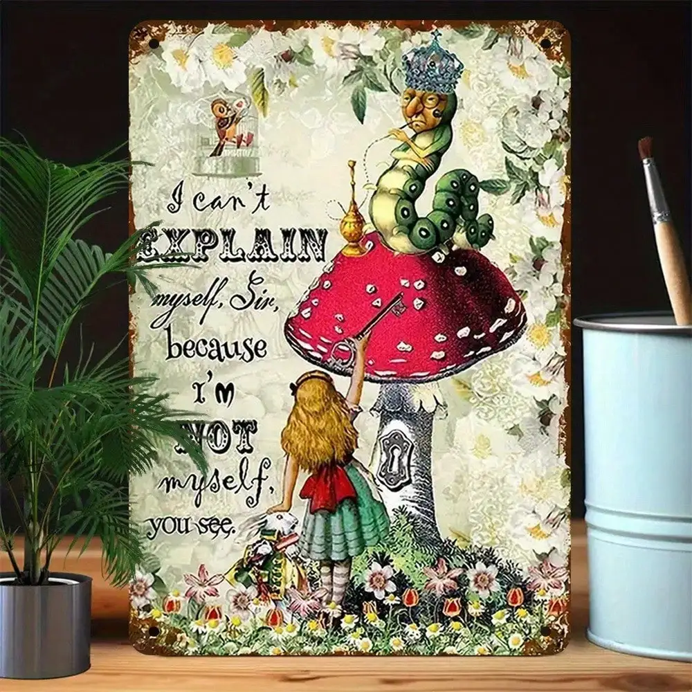 Funny Metal Tin Sign Plate, Novelty Wall Decor for Home Bar Garage Farmhouse, Christmas Gift