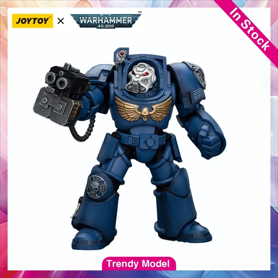 

В наличии JOYTOY Warhammer 40K Ultramarines: Отряд Терминаторов, Терминатор с бластером Storm Bolter, коллекционная фигурка 1/18