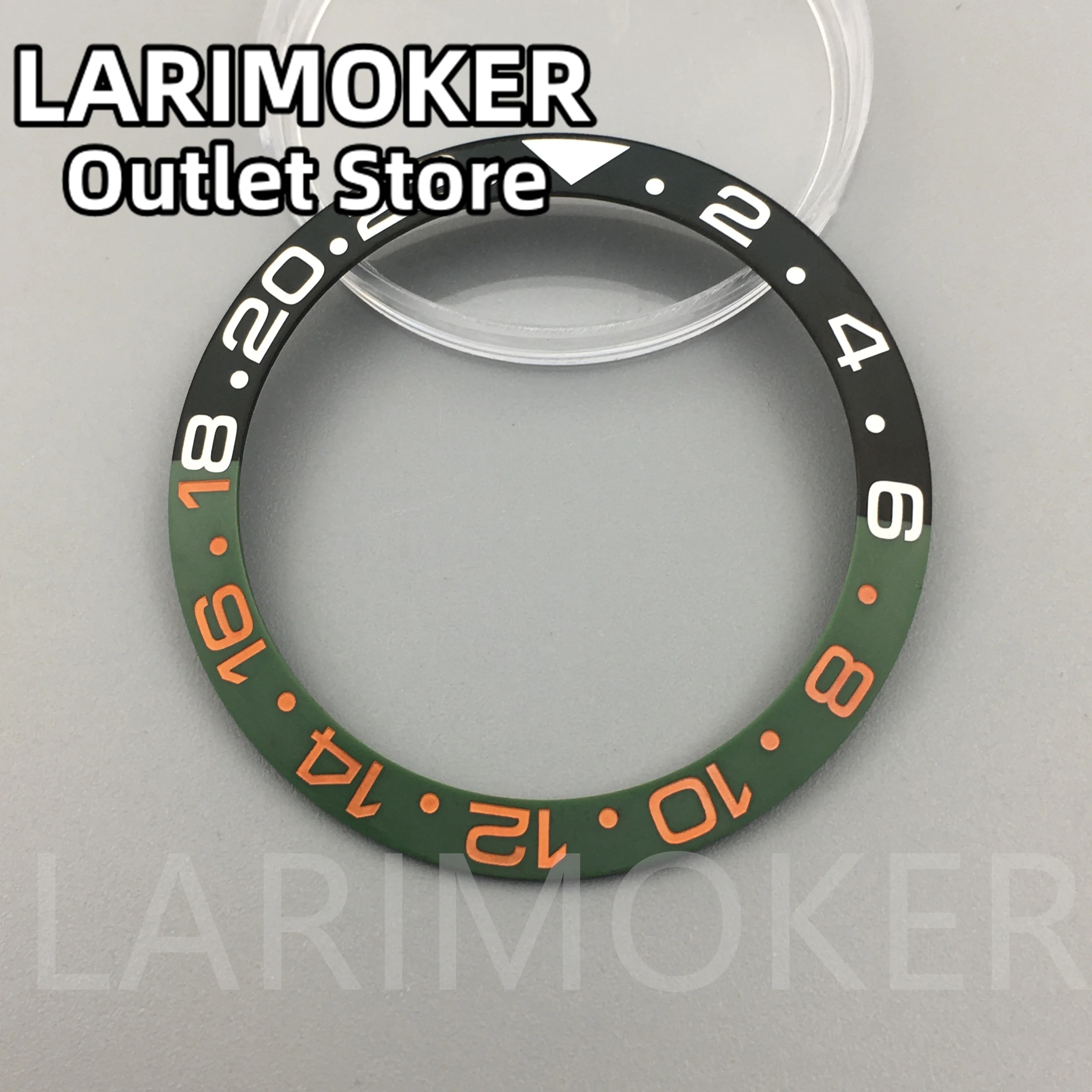 LARIMOKER 38mm Colourful Diameter ceramics Watch Bezel Insert Fit For 40mm Watch Case