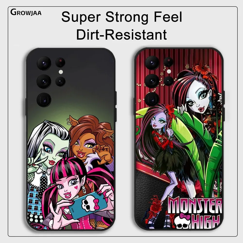 M-Monsters-H-High Anime Phone Case for Samsung Galaxy S24 Ultra S22 S23 Ultra S21 S20 5G Protective Silicone TPU Funda