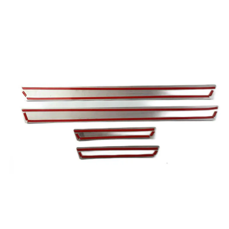 4PCS/Lot Stainless Steel For Volkswagen Passat B5 B7 Ultra-thin Auto Car Door Sill Scuff Plate Pedal Cover