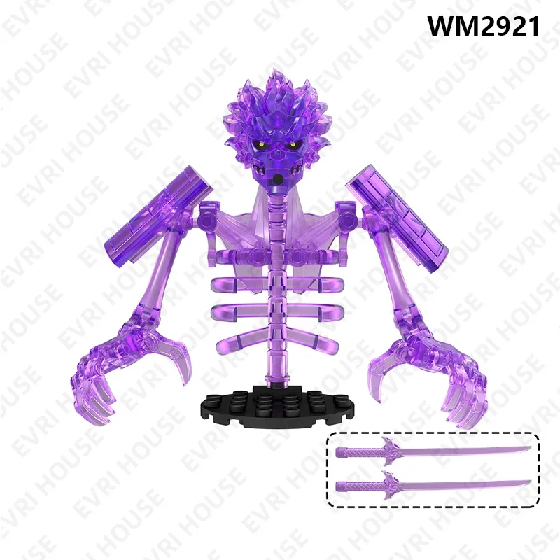 애니메이션 미니 액션 피규어 벽돌 빌딩 블록 인형 만화 조립 어린이를위한 조립 장난감 WM6208